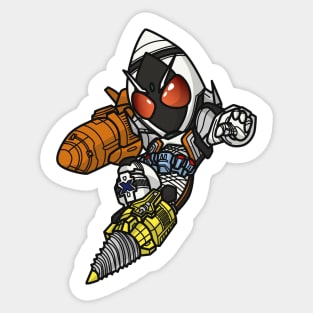 Kamen Rider Fourze Chibi Style Kawaii Sticker